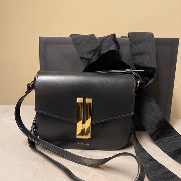DeMellier Black Travel Bag with Gold Details - Picture 1 of 6